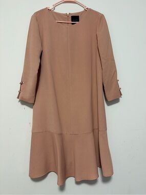 Alex Marie Dresses Alex Marie Marian Flounced Shift Mini Dress 3/4 sleeve